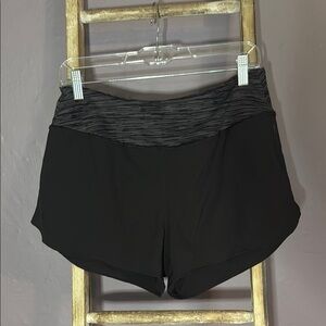 CRZ YOGA Black Athletic Shorts Lightweight Performance